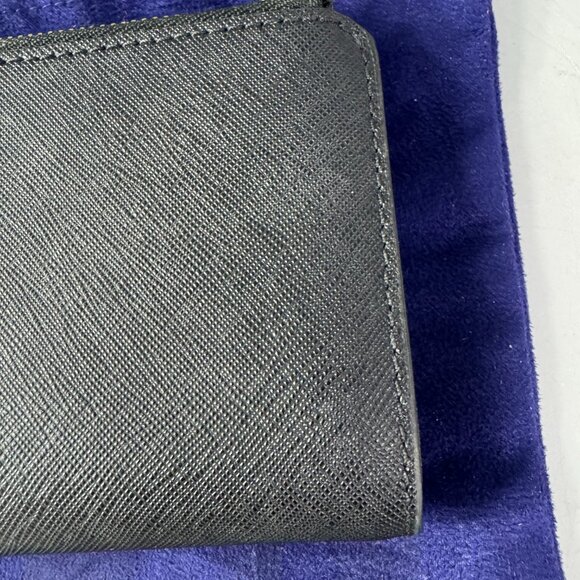 NWOT Tory Burch Robinson Bi-Fold Leather Wallet in Black - Picture 7 of 15